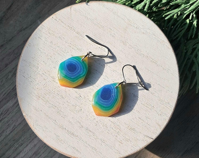 Yellowstone Agate : Small Teardrop