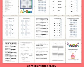 Maths Sums Bundle - Grade 1 Learning Resources - Printable PDF Worksheets - addition, Instant downloadable PDF, digital printable file