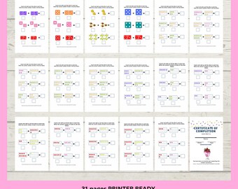 arithmetic maths addition worksheets, Instant downloadable PDF page, printable file, numeracy teaching aids, sums, Grade 1 preprimary