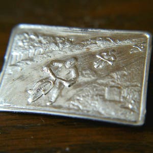 Vintage Dirt Bike Racing Belt Buckle - Motorsport Racing - Bike racing Belt Buckle