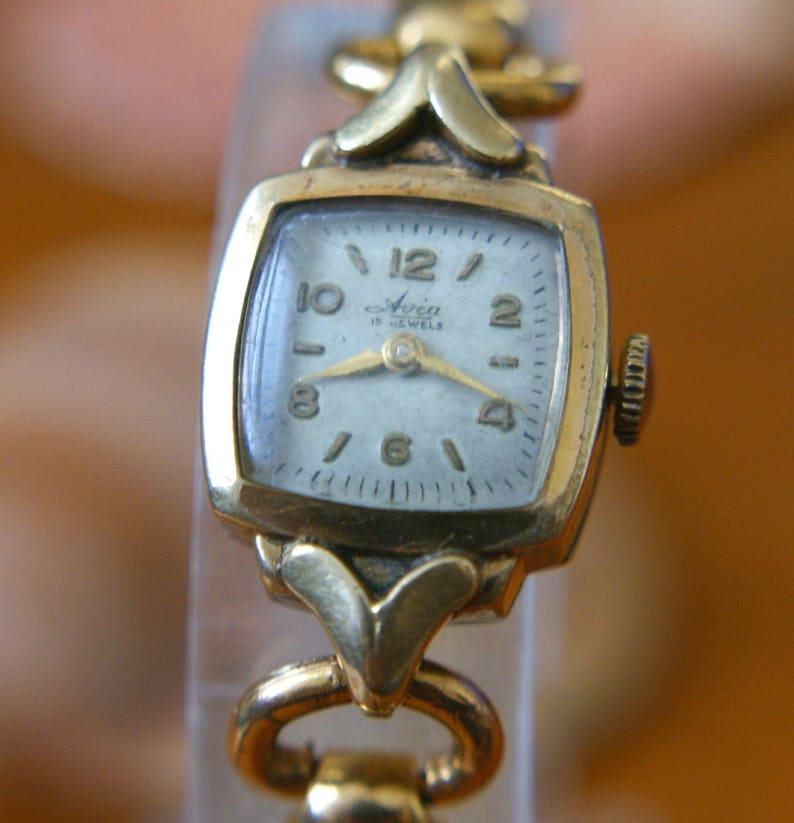 Elegant Avia Gold Plated Watch Bracelet Mid Century - Etsy UK