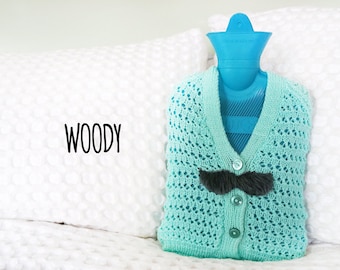 Hot Water Bottle Cover by Real Hotties - 'Woody'