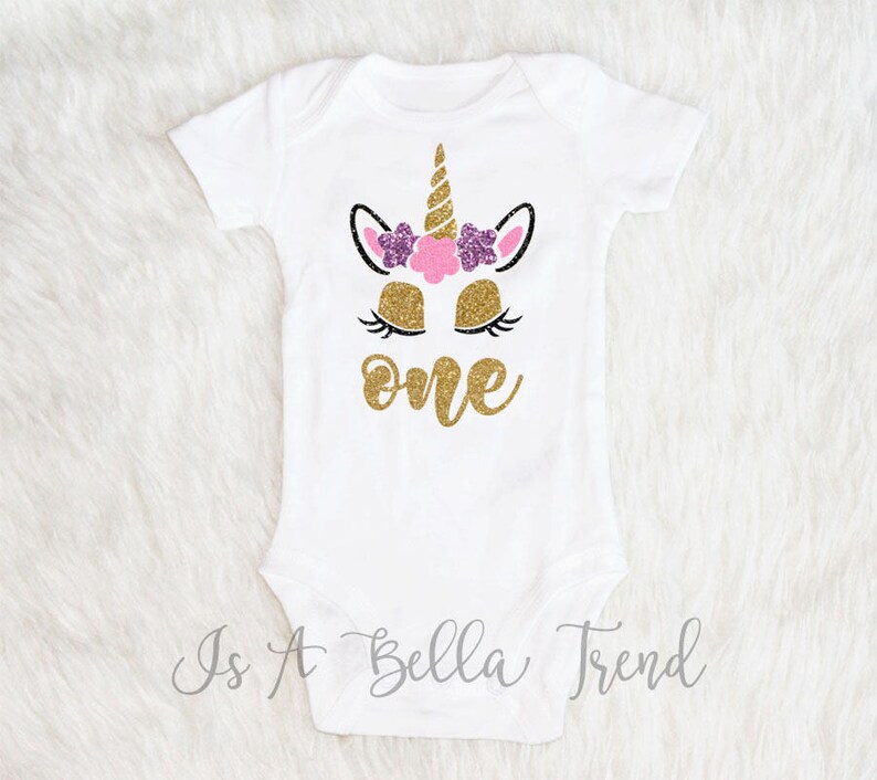 unicorn 1st birthday shirt