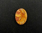 Solar Flare Jasper Cabochon- Hand cut Freeform Designer Cabochon