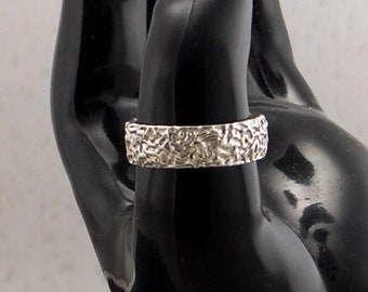 Sterling Silver Ring size 8 Lost Wax Casting.