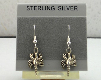 Zodiac Sign Cancer Sterling Silver Earrings
