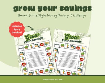 Grow Your Savings - Money Savings Challenge Board Game | Dice Game