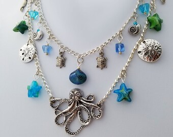 Sea Dreams Charm Necklacke 15"