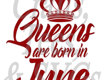 June birthday svg | Etsy