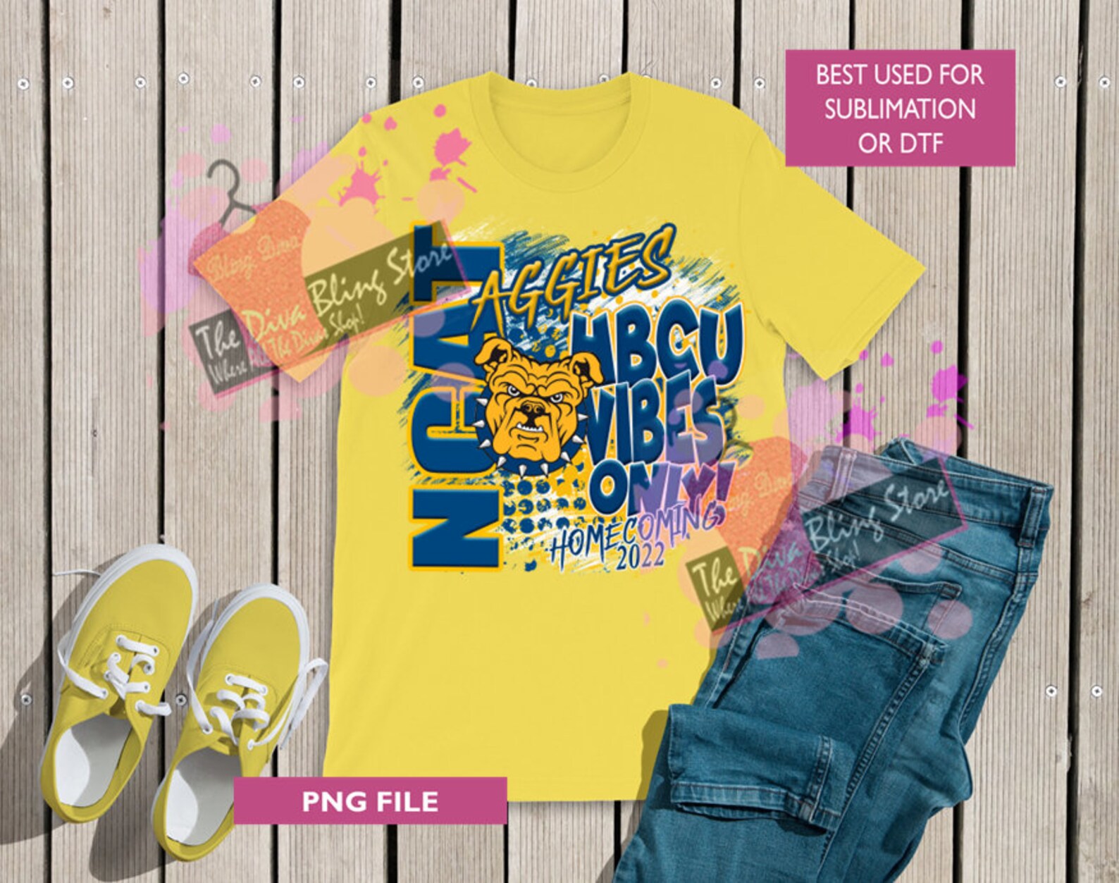 HBCU NCAT PNG Etsy
