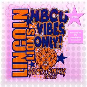 HBCU Vibes Lincoln Lions 2023 Png