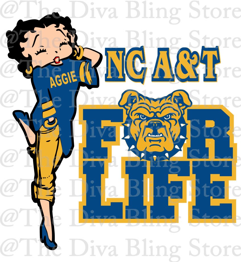NC A&T Aggie for Life SVG File Etsy