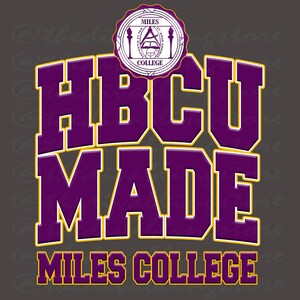 HBCU Made PNG Miles College - Etsy
