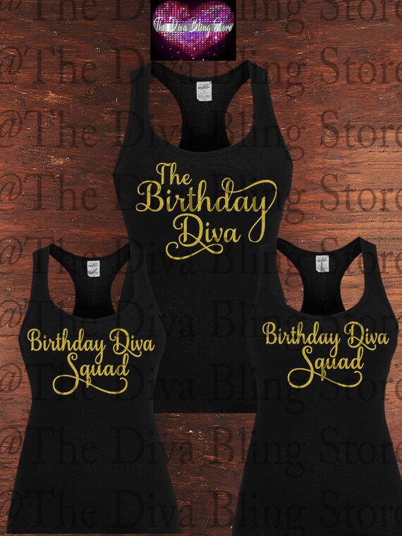 Download Birthday Diva and Squad SVG File | Etsy