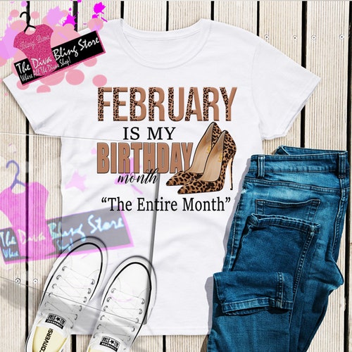 February Birthday Svg Its My Birthday Svg February is My | Etsy