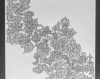 Dibujo original a tinta