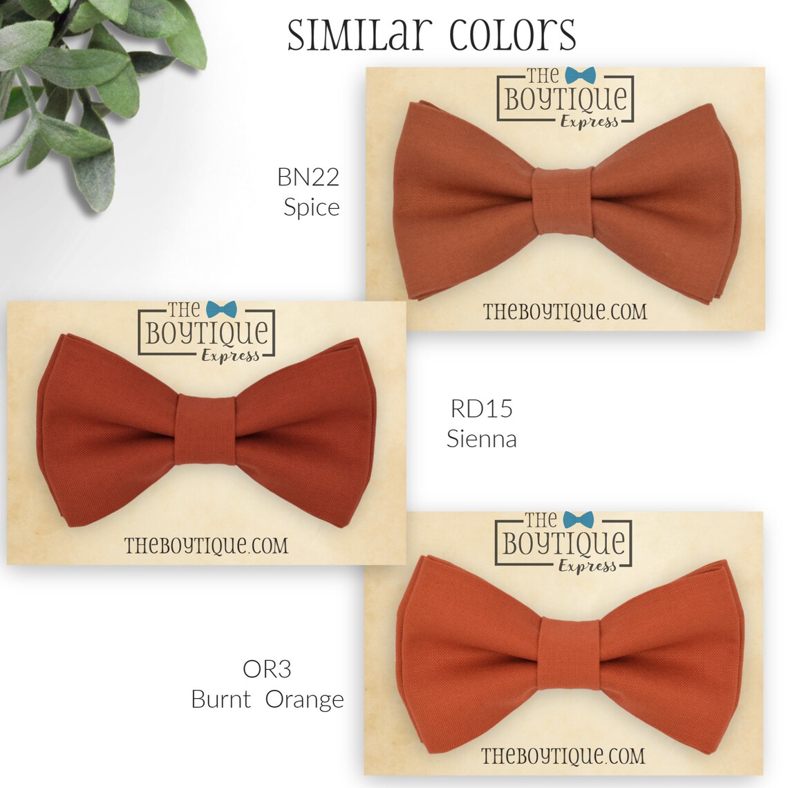 Cinnamon Bow Tie Cinnamon Wedding Burnt Orange Bowtie Etsy
