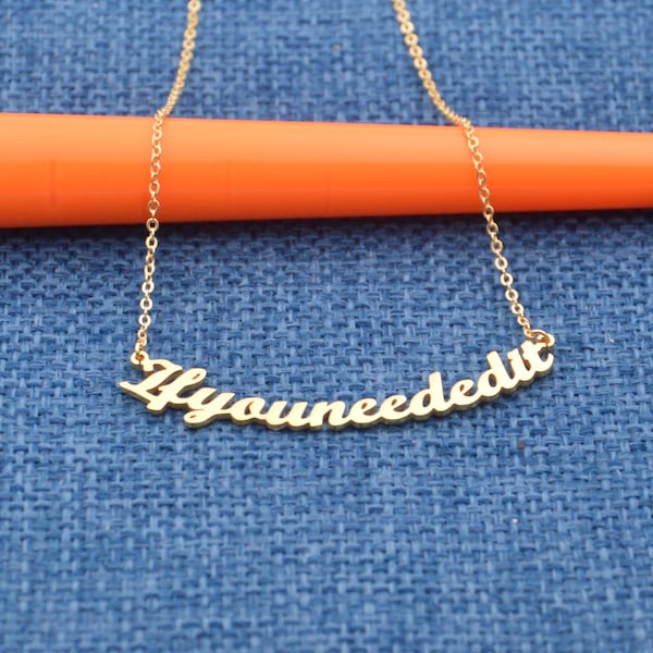 Custom phrase necklace-Personalized word necklace for women-two Name necklace-Birthday Gift-Gift For Everyone