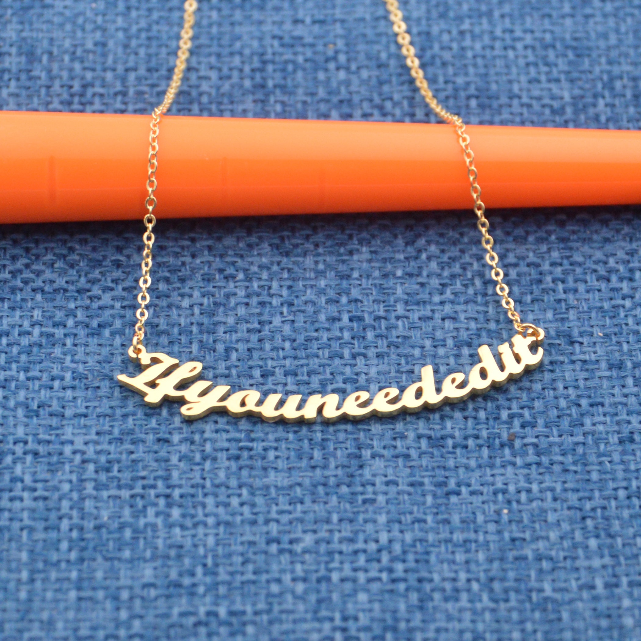 Custom Phrase Necklace personalized Word Necklace for Women two