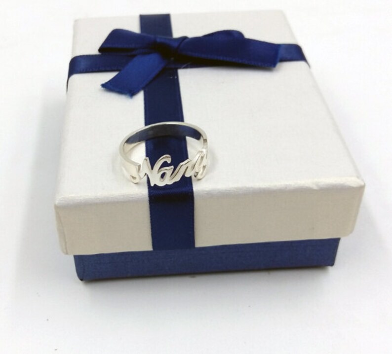 Custom silver Name Ring-Personalized name ring-Best gift,Bridemaids ring