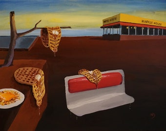 Memory of Waffles- 12” x16" poster. Glossy finish. No border