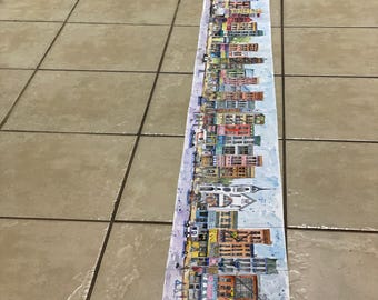 Smoke Street Neighborhood - Accord Sketchbook. Ink and Watercolor. 18 pages. 8” x 5.5” for each page. Orginal.