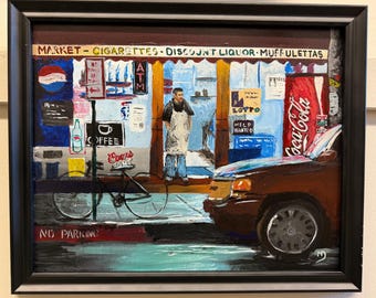 Rainy Day Shift -16” x 20” acrylic on canvas-original framed painting