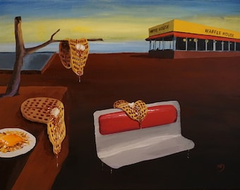 Waffles of Memory -  9"x12" Archival print with a 1" wide border. includes a signed certificate of authenticity