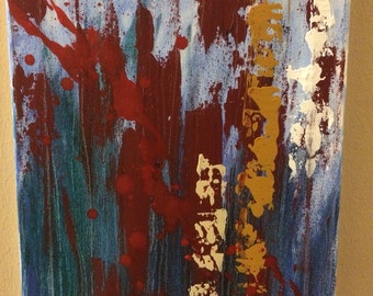 Rhapsode- 11" x 14" acrylic canvas abstract