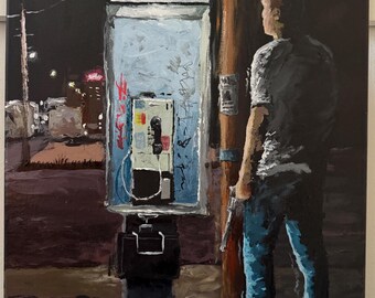 Ring. - 16” x 20” acrylic on canvas. original painting