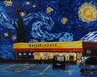 Starry Waffles - 16” x 20” archival ink print 1” inch border. Certificate of authenticity included