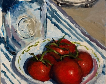 Tomatoes - 16” x 12” acrylic on canvas. original