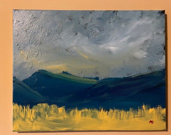 Abstract Landscape - 16” x 20” original acrylic on canvas