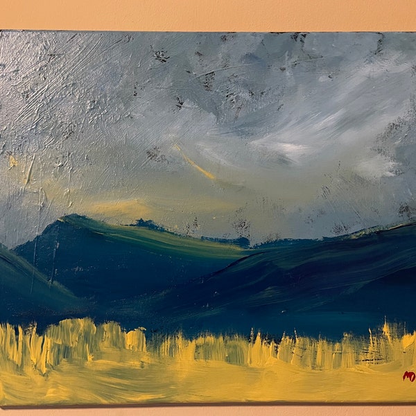 Abstract Landscape - 16” x 20” original acrylic on canvas