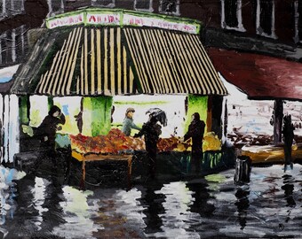 Night Market - print- 18" x 24" signed print on enhanced matte with 1" border