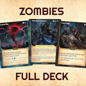 Mtg Commander Zombie Deck - Etsy
