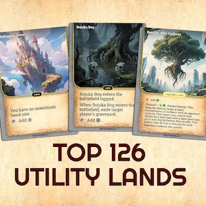 126 cartas proxy de tierras de utilidad únicas de MTG
