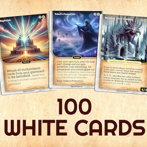 100 cartes proxy blanches uniques, proxy MTG de qualité supérieure