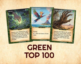 200 Random GREEN Magic the Gathering MTG Card Lot With Rares/mythics - Etsy