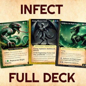 Kommandanten Deck - Infect - Atraxa, Phyrexianer, Blights, Tutors und MEHR - Premium MTG Proxy Karten