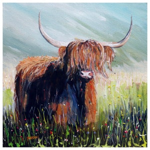 Cartões de felicitações Scottish Highland Coo (pacote 2)