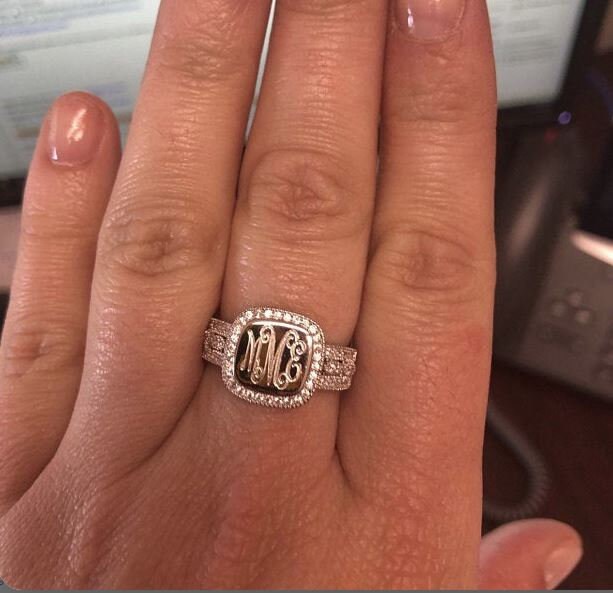 Ashley monogram deals rings