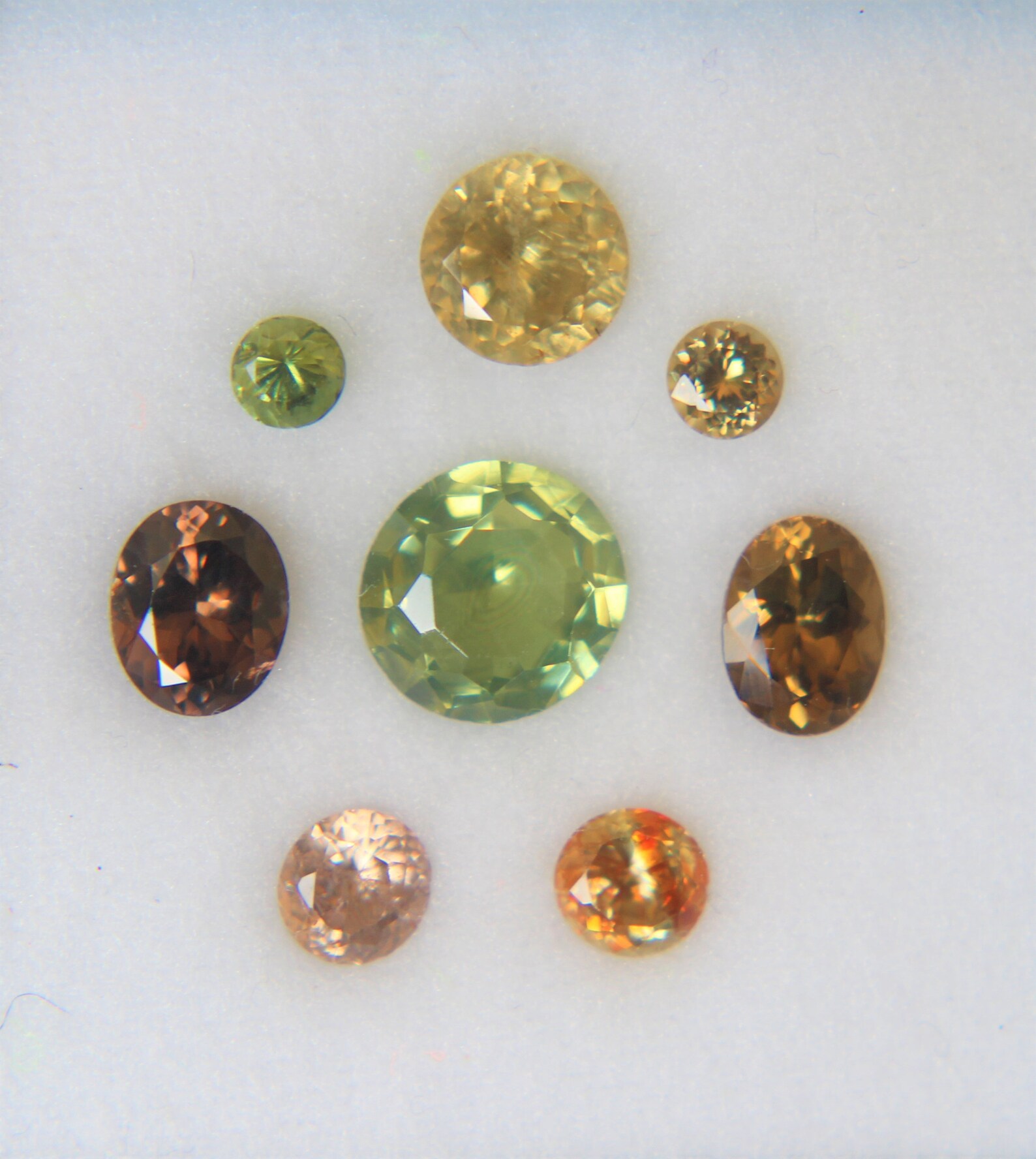 Mixed Colored Zircon Set 5.20cts Etsy