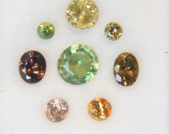 Mixed Colored Zircon Set 5.20cts  *Free Shipping*