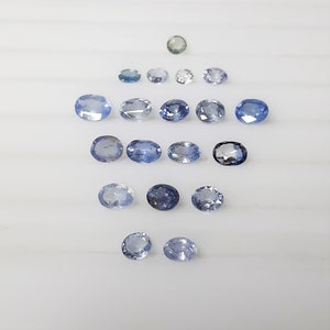 Ungewärmter Blauer Saphir 9.45cts (19 Edelsteine) *Kostenloser Versand*