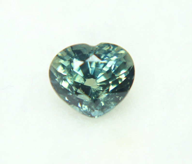 Natural Teal Heart Sapphire 1.30cts *Free Shipping* image 3