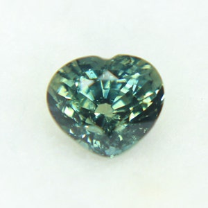 Natural Teal Heart Sapphire 1.30cts *Free Shipping* image 2