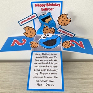 Cookie Monster Card-in-a-box - Etsy