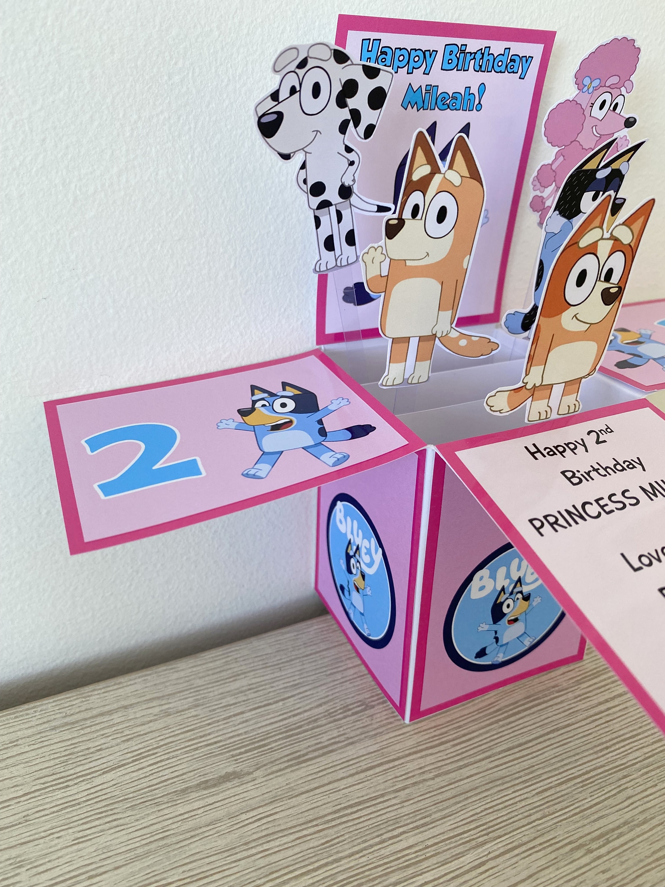 I made a Bluey themed card for my daughter's lunch box : r/bluey