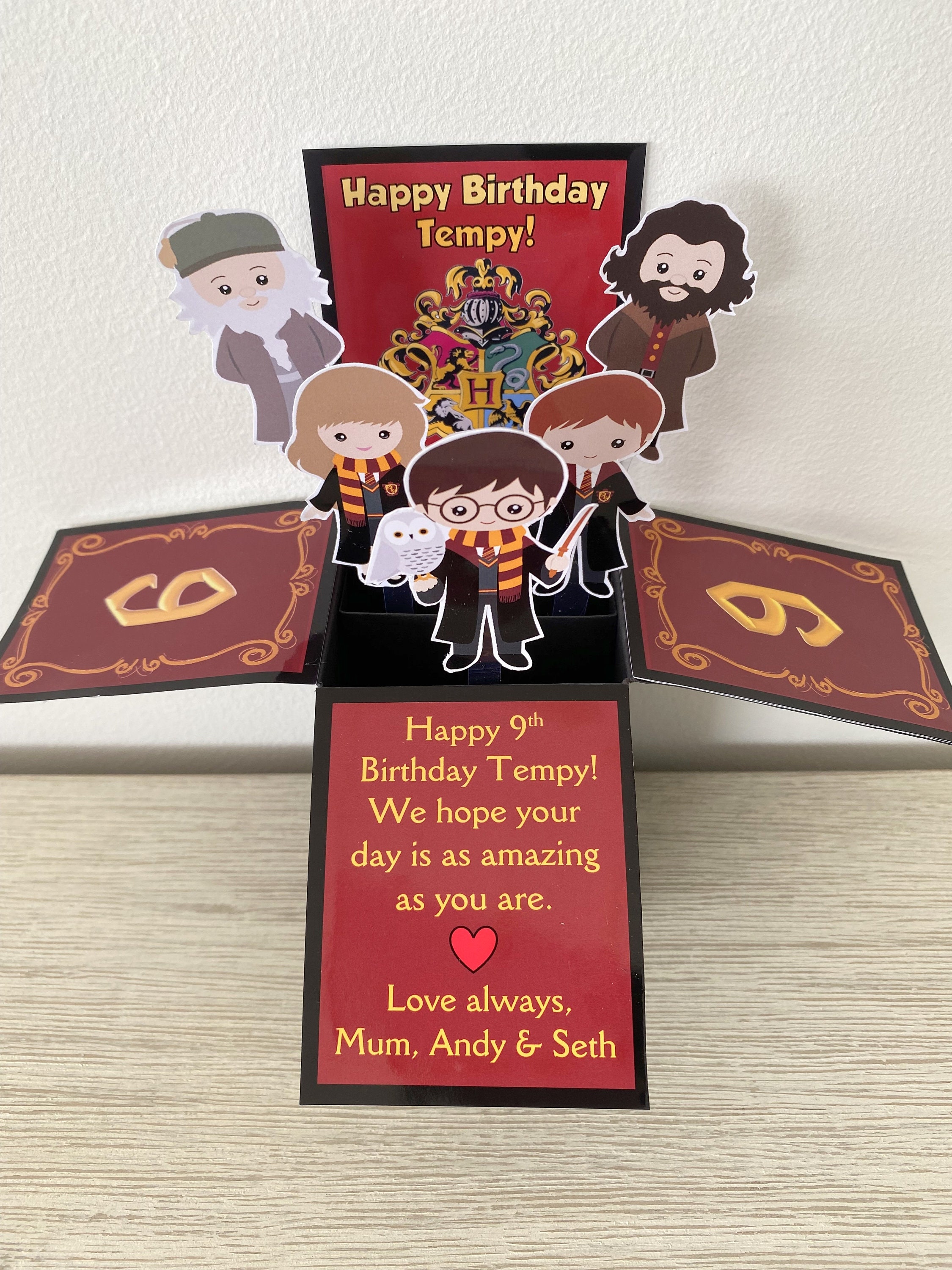 Harry Potter Card-in-a-box - Etsy